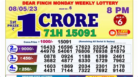 dear lottery result today 8pm 2023 west bengal|Nagaland Dear Meghna 1 PM Lottery Result Today 30.